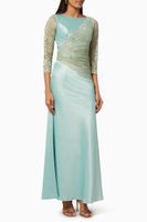 Shimmery Lace Dress in Chiffon - thumbnail