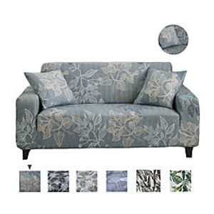 Stretch Sofa Cover Slipcover Elastic Sectional Couch Armchair Loveseat 4 or 3 seater Plants Leaf High Elasticity Four Seasons Universal Super Soft Fabric Lightinthebox