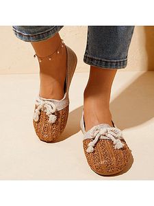 Women's Braided Slip-on Single Shoes