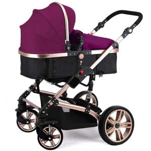 Teknum 3 In 1 Pram Stroller - Wine TK_661_WN