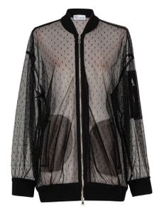 Tulle Bomber Jacket - Black Tulle Bomber Jacket - Black