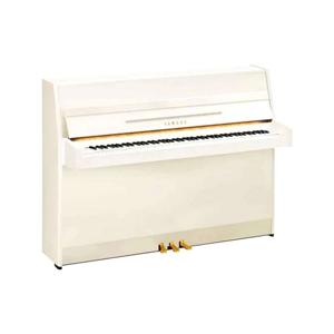 Yamaha JU109TC3 Upright Trans-Acoustic Piano - Polished White