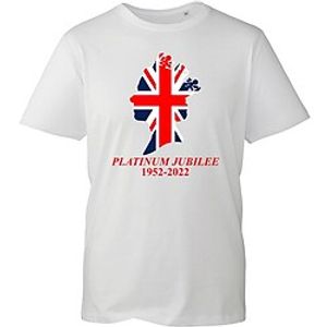 Queen's Platinum Jubilee 2022 Elizabeth 70 Years Queen Elizabeth British Flag T-shirt Back To School Pattern Graphic T-shirt For Men's Women's Unisex Adults' Hot Stamping 100% Polyester miniinthebox