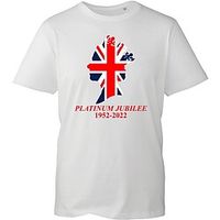 Queen's Platinum Jubilee 2022 Elizabeth 70 Years Queen Elizabeth British Flag T-shirt Back To School Pattern Graphic T-shirt For Men's Women's Unisex Adults' Hot Stamping 100% Polyester miniinthebox - thumbnail