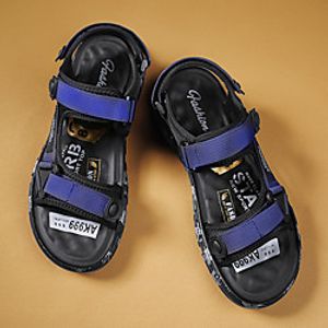 Men's Sandals Casual Beach Daily Elastic Fabric Breathable Non-slipping Wear Proof Black Blue Summer Lightinthebox