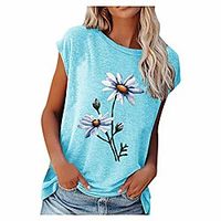 graphic tshirts for women fashion blouses cute short sleeve tops women's t-shirts loose fit casual women summer tops Lightinthebox - thumbnail