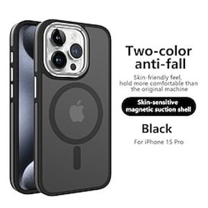 Phone Case For iPhone 15 Pro Max iPhone 14 13 12 11 Pro Max Plus With Magsafe Magnetic Support Wireless Charging Ultra Thin Retro TPU PC Lightinthebox