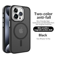 Phone Case For iPhone 15 Pro Max iPhone 14 13 12 11 Pro Max Plus With Magsafe Magnetic Support Wireless Charging Ultra Thin Retro TPU PC Lightinthebox - thumbnail
