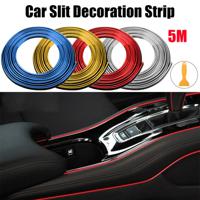 5M Super Flexible Car Interior Panel Door Trim Strip Gap Edge Decoration Molding Universal Line Auto Parts