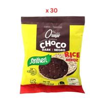 Santiveri Rice Cakes Coated with Dark Chocolate, 25GX30