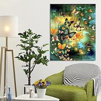 Paint By Numbers For Adults Butterfly DIY Digital Oil Painting Acrylic Paint Leisurely Painting Kits Canvas Wall Art Colorful Butterfly Bedroom Wall Decor 16 20 Inch Lightinthebox - thumbnail