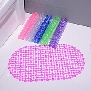 Bathroom Non Slip Mat, Bath Bathtub Shower Room With Suction Cups, PVC Bath Mat, Pink, White, Green, miniinthebox