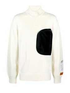 White Sweater Off Pocket