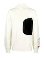 White Sweater Off Pocket - thumbnail