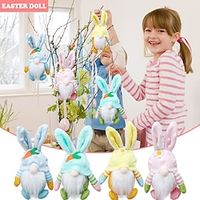 Easter Bunny Gnome Tabletop Ornaments - Delightful Cartoon Dolls for Festive Scene Decoration, Adding a Whimsical Touch to Your Holiday Setup Lightinthebox