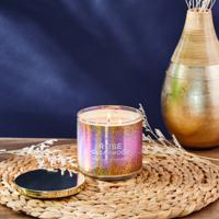 Glitter 3-Wick Rose Cedarwood Jar Candle - 411 gms