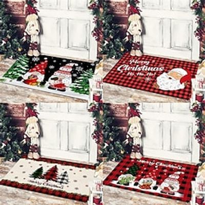 Christmas Floor Mat New Year Mat Christmas Decorative Print Mat Non-slip Mat Durable Carpet Door Mat Xmas Bathroom Mat Lightinthebox