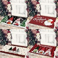 Christmas Floor Mat New Year Mat Christmas Decorative Print Mat Non-slip Mat Durable Carpet Door Mat Xmas Bathroom Mat Lightinthebox - thumbnail