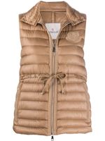 Moncler padded belted gilet - Brown - thumbnail