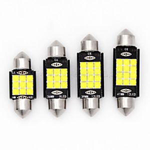 4pc C5W C10W  LED CANBUS Festoon 31mm 36mm 39mm 41mm  3030 Chip 12SMD 12V Reading Lamp Car Interior Light  Plate Lamp White Lightinthebox