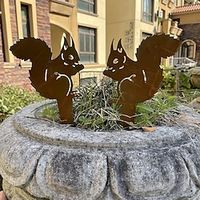 Garden Metal Art Decoration Animal Statue Stake for Garden Yard House Lightinthebox