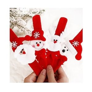Christmas Toys Christmas Decorations Christmas Gift Christmas Party Supplies Creative Hand Merry Christmas Gift Cute Creative Iron Flannel 4 pcs Child's Adults' P19 Christmas Party Favors Supplies Lightinthebox