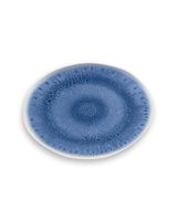 Tarhong Organic Radiant Glaze Oval Platter Indigo