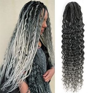 24inches Boho DE Dreadlock Extensions Synthetic Double Ended Dreadlock Extensions 10strands Handmade Soft Reggae Hair Hippie Style Dread Extensions Locks Hair Lightinthebox