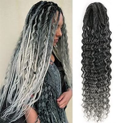 24inches Boho DE Dreadlock Extensions Synthetic Double Ended Dreadlock Extensions 10strands Handmade Soft Reggae Hair Hippie Style Dread Extensions Locks Hair Lightinthebox