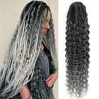 24inches Boho DE Dreadlock Extensions Synthetic Double Ended Dreadlock Extensions 10strands Handmade Soft Reggae Hair Hippie Style Dread Extensions Locks Hair Lightinthebox - thumbnail