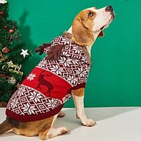 Dog Cat Sweater Dog clothes Snowflake Reindeer Retro Vintage Sweet Christmas Festival Winter Dog Clothes Puppy Clothes Dog Outfits Warm Red Costume for Girl and Boy Dog Knitted XS S M L XL XXL Lightinthebox Dog Cat Sweater Dog clothes Snowflake Reindeer Retro Vintage Sweet Christmas Festival Winter Dog Clothes Puppy Clothes Dog Outfits Warm Red Costume for Girl and Boy Dog Knitted XS S M L XL XXL Lightinthebox