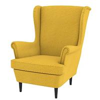 STRANDMON Wing Chair Cover 1-Seat Solid Color Quilted Polyester Slipcovers Lightinthebox