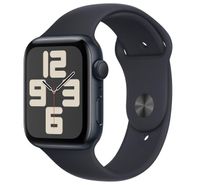 Apple Watch SE 2nd Gen, 2023 44mm GPS With LTE Midnight Aluminum Case Midnight Sport Band Fitness & Sleep Tracker, Crash Detection, Heart Rate Monitor, Retina Display, Black - MRH73