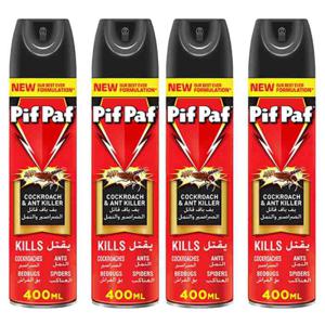 Pif Paf Cockroach & Ant Killer 4 x 400 ml