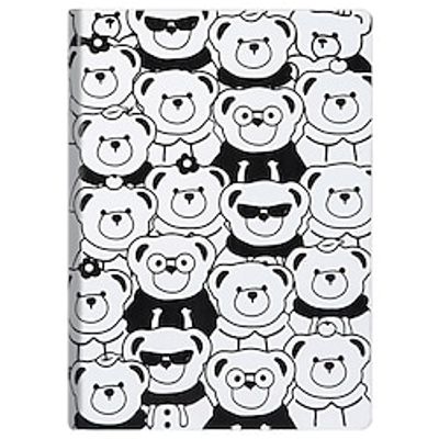 Leather Notebook Binder Notebook Lined A5 5.8×8.3 Inch Cartoon PU SoftCover Refillable 70 Pages Notebook for School Office Business Lightinthebox