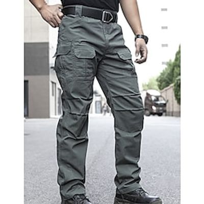 Men's Cargo Pants Cargo Trousers Tactical Pants Pocket Plain Camouflage Comfort Breathable Outdoor Daily Going out Fashion Casual Black Green Lightinthebox