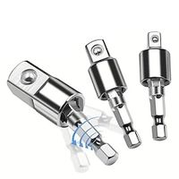 Universal 360 Degree Swivel Connector Sleeve Electric Hex Handle Square Wrench Head Socket Adapter Tool Power Drill Accessories Lightinthebox - thumbnail