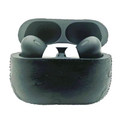 Customized Apple AirPods Pro 3 Leather Ostrich Black