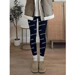 Women's Leggings Vintage 1989 Taylor's Version Clothing The Eras Tour Swiftie Concert Outfit Ideas Long Print High Cut Stretchy Active Fashion Night outSpecial occasion Vacation Black Khaki Lightinthebox