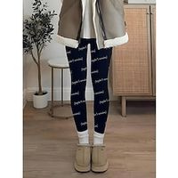 Women's Leggings Vintage 1989 Taylor's Version Clothing The Eras Tour Swiftie Concert Outfit Ideas Long Print High Cut Stretchy Active Fashion Night outSpecial occasion Vacation Black Khaki Lightinthebox - thumbnail