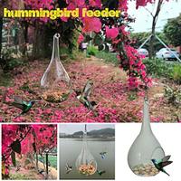 Glass Hummingbird Feeder - Handcrafted Delicately Designed to Invite Nature's Beauty Into Your Outdoor Space Add a Touch of Artistry to Your Garden Lightinthebox