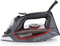 Black+Decker Steam Iron With Ceramic Soleplate, X2050-B5, Grey