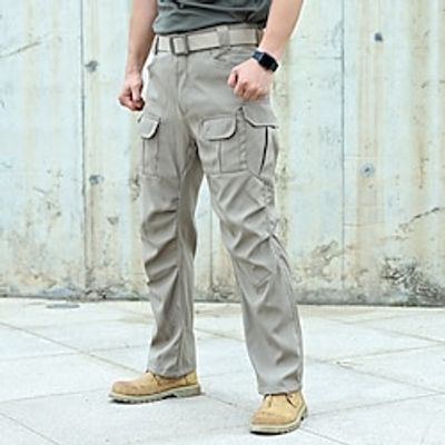 Men's Cargo Pants Cargo Trousers Tactical Pants Button Multi Pocket Plain Wearable Casual Daily Holiday Sports Fashion Black Khaki Lightinthebox Men's Cargo Pants Cargo Trousers Tactical Pants Button Multi Pocket Plain Wearable Casual Daily Holiday Sports Fashion Black Khaki Lightinthebox