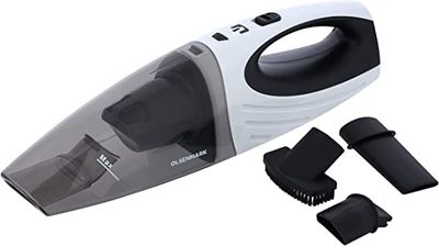 Olsenmark Powerful & Handy Car Vacuum Cleaner, Wet & Dry-(White and Black)-(OMCVC1844)