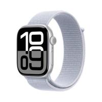 Apple Watch Series 10 GPS 46mm Silver Aluminium Case with Blue Cloud Sport Loop