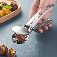 1pc Stainless Steel Chestnut Opener - Effortless Nutcracker Tool, Reusable Versatile for Home and Professional Kitchens Lightinthebox - thumbnail