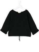 Andorine drawstring hem sweatshirt - Black