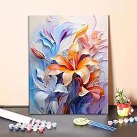 1pc DIY Acrylic Painting Set for Adults Flower Painting by Numbers Kit 16 20 Inch Canvas Easy Manual Coloring Relaxing and Decorative Art Activity Lightinthebox - thumbnail