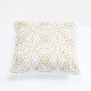 Embroidered Filled Cushion - 45x45 cms