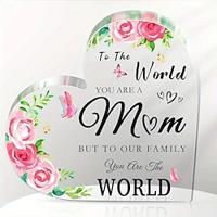 Mom Gift For Daughter Acrylic Heart Plaque Gift For Mom Mother'S Day Birthday Gift For Mom Christmas Gift Ideas For Mom Acrylic Heart Sign For Mom Mother'S Day Gift Birthday Gift Lightinthebox